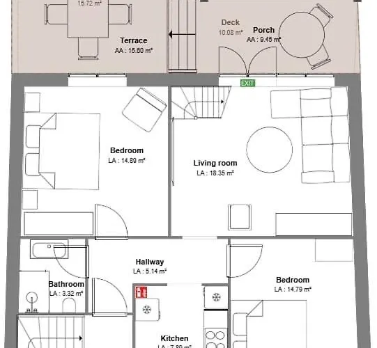 Spacious With Terrace & Parking 卑爾根