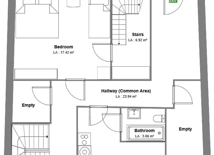 公寓 Spacious With Terrace & Parking